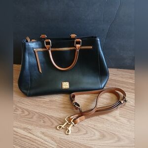 Dooney & Bourke Elegant Black and Brown Women's Handbag